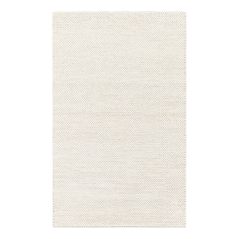 Yanellie Hand Loomed Wool Dhurrie Rug , Rectangle 5'1" x 8'