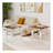 Rolit End Tables Rectangle Side Table with Tempered Glass Top Set of 2-3745787-235746702-235746689