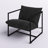 Reagle Modern Metal Framed Sling Accent Chair-82152825