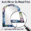 Blue Hydrangea Dreamy Garden - Miroir mural hydrangée décoratif, miroir asymétrique traditionnel, impression d'art en métal-1481806134