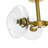 3-light Glass Semi-flush Mount