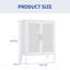 Armoire de rangement en métal Allysia avec 2 portes et 2 tablettes réglables pour le bureau personnel