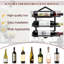 Mukai Wall Mounted Wine Bottle Rack Black