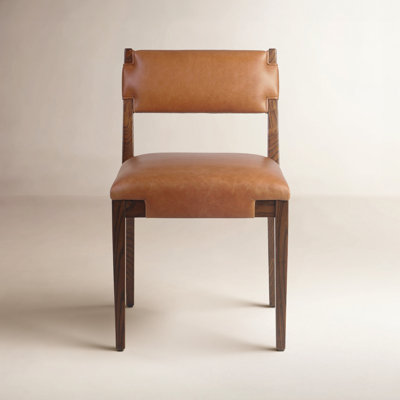 Bilbrey Leather Side Chair by Birch Lane