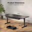 Adjustable Height Steel Standing Desk with Built-In Electrical Outlet-871027707-871027708