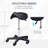Mahkyla Swivel Upholstered Adjustable Height Counter Stool with Metal Frame
