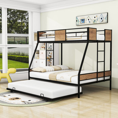 Miraloma Twin Over Full Bunk Bed with Trundle by Mason & Marbles -  5386174FEA224A6B94359B27B6212F6D