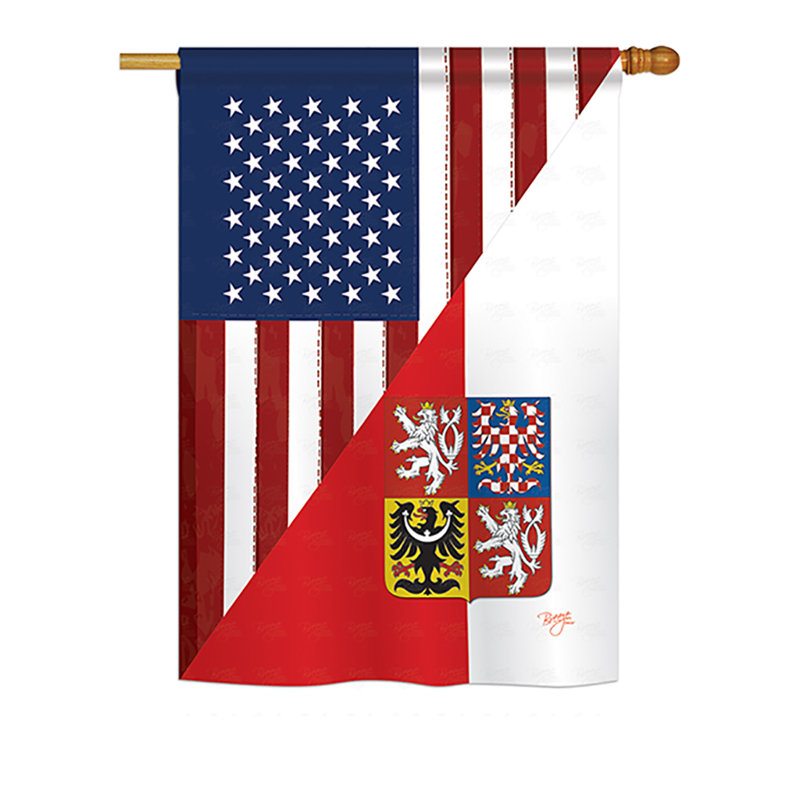 Drapeau d'américano-américain en polyester 2 faces, H 40 po x l 28 po