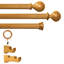 Ensemble de 2 tringles à rideaux en bois Erdenheim (1 3/8 po)-1733752973