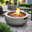 Small Concrete Round Fire Pit Bowl