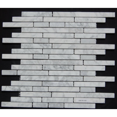 Carreau de mosaïque linéaire en marbre 0,62 "x 3"