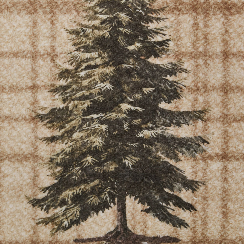 Eddie Bauer Printed Washable Rugs, Brown Multi, Rectangle 3' x 5'