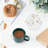 Marble Coasters With Holder, Absorbent Ceramic Coasters For Drinks, Cork Base-286997989