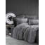 Ensemble de housse de courtepointe 100% coton Premium Ranforce, gris | Comprend une housse de couette de 79 x 87 po, un drap plat de 94 x 102 po et des taies d'oreiller de 20 x 28 po (2 pièces) | Lavable à la machine, impression réactive, design élégant-112932058