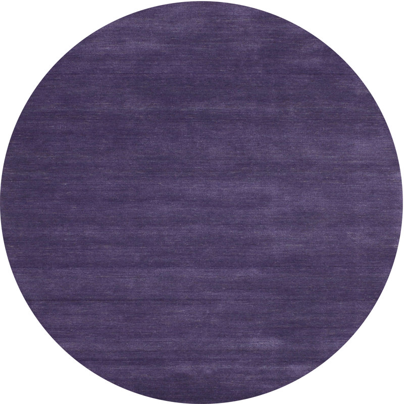 Tapis contemporain mauve, Rond 4 pi