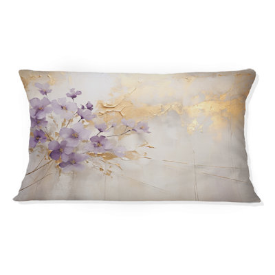 Coussin décoratif mauve et violet mauve III