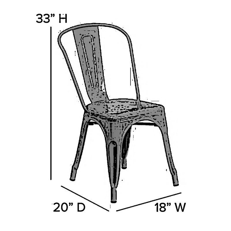 Chaise de salle à manger Jabian, Rose clair