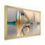 «Minimal Gold Abstraction On Turquoise Horizon I», art mural fractales-1964839126-1964839127