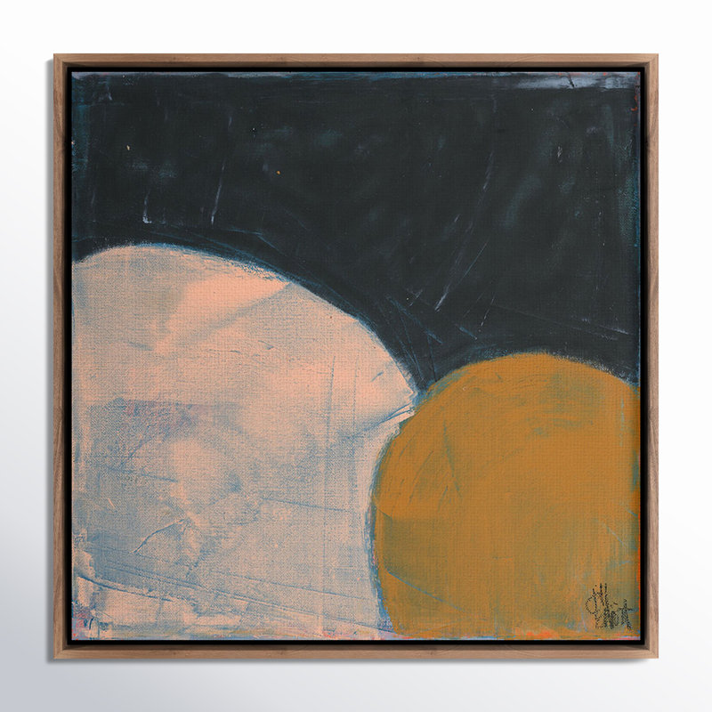 Sometimes Still Painting by Jill Elliott, 24" H x 24" W, Dark Brown Canvas