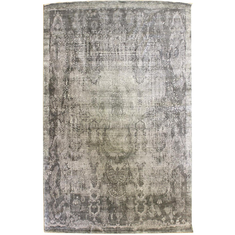 Fabric One-of-a-Kind Rectangle 9' 11" X 13' 9" Area Rug