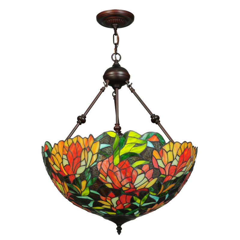 Lustre empire unique à 3 lumières Lamella