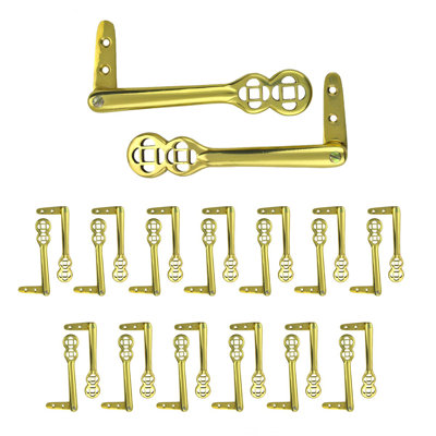 Stair Carpet Runner Holder Clips Solid Cast Brass 5.25" L Swivel Clip