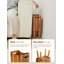 Poubelle en bois d'acacia avec 4 pieds - Poubelle de salle de bain décorative-125590090