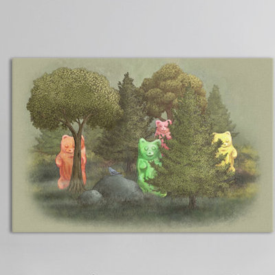 «Wild Jelly Bears», reproduction sur toile tendue