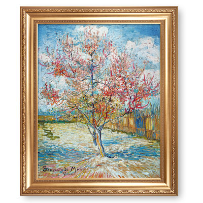 Pink Peach Trees Vincent Van Gogh. The World Classic Art Reproductions, Giclee Canvas Prints Wall Art for Home Decor