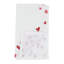 Serviettes de table brodées 20 po x 20 po Xoxo