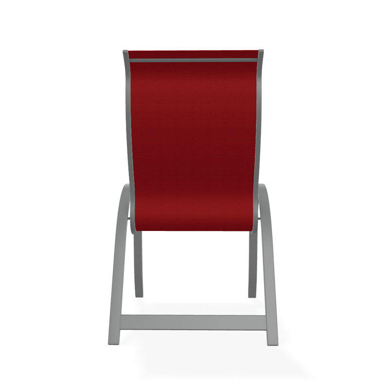 Aruba 1 Outdoor Dining Armchair, Textured Graphite, Red 1D Sunbrella®