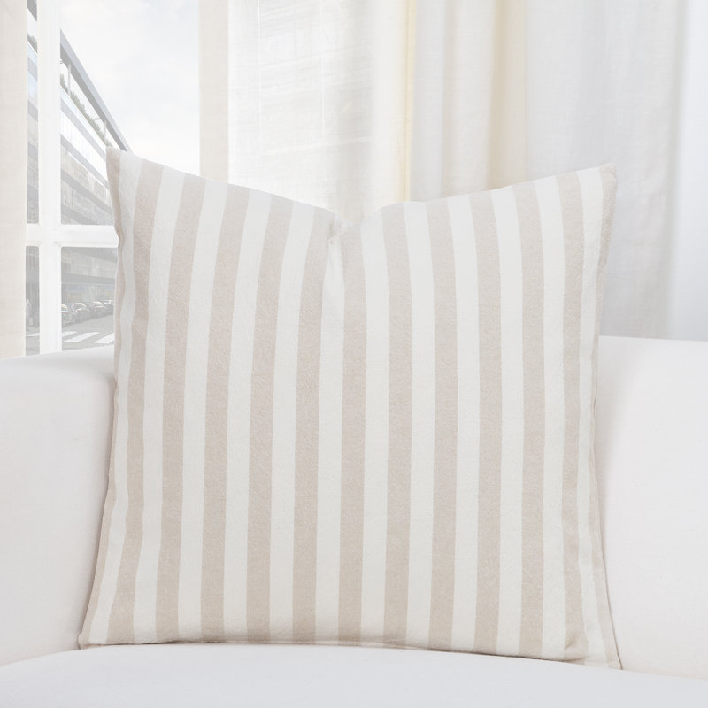  Farmhouse Throw Pillow, 16" H x 16" W x 6" D, Barley