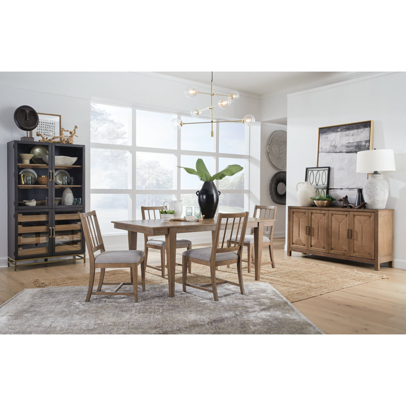 Melita Dining Side Chair w/ Upholstered Seat, White