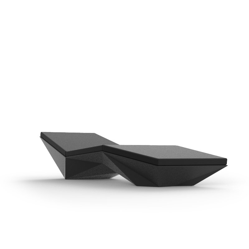 Faz - Sun Chaise Lounge - Basic, Black