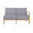 Santa Barbara Teak Outdoor Right Arm Facing Sectional Sofa-110920351-48656511-63326306