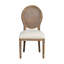 Chaise d'appoint rembourrée gris sable Duffield