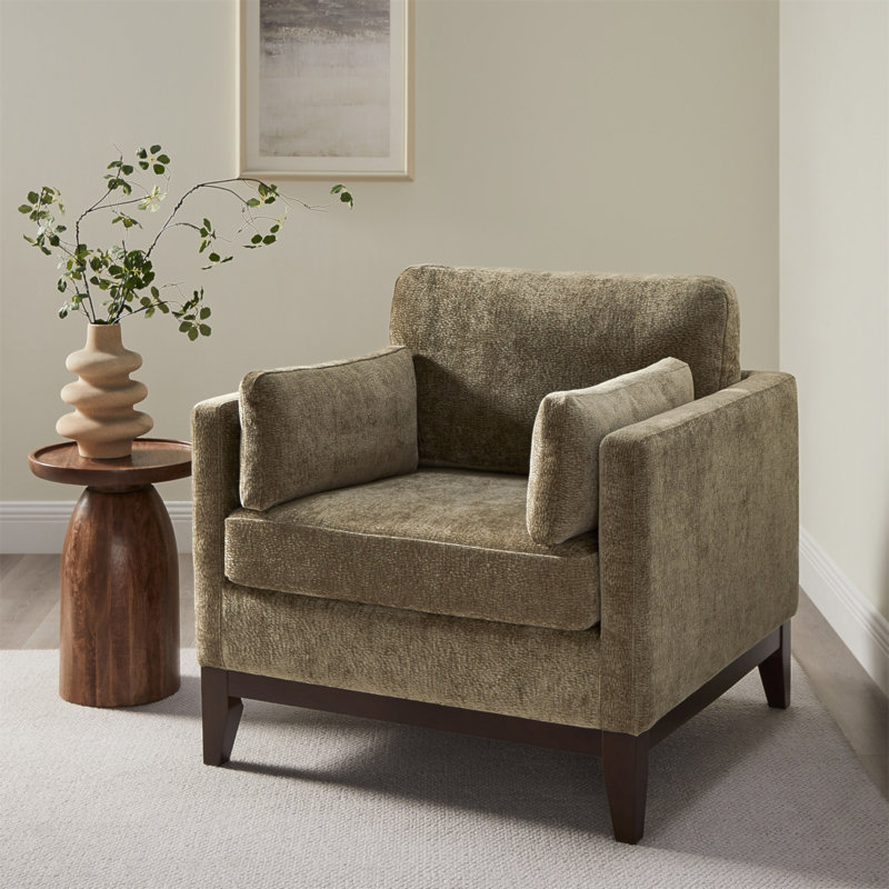 Chaise avec accoudoirs Chalco, Green