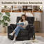 Fauteuil inclinable électrique surdimensionné pour grand et grand avec ports USB-283041690