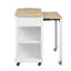 Îlot de cuisine avec table extensible, 2 tiroirs et 2 armoires-1852681247