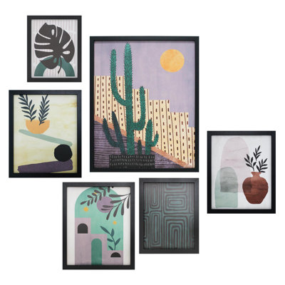 6 Piece Single Picture Frame Set on Canvas
