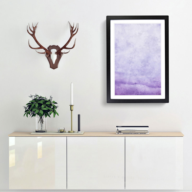 Italian Mountain Top - Framed Print, 87cm H x 62cm W x 2cm D, Black Framed