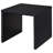 Canyon Black  Square Side End Table