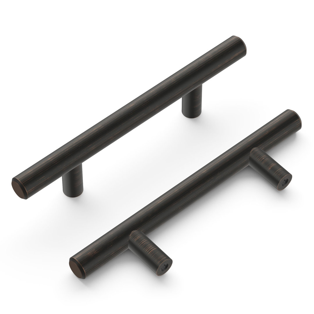 Bar Pulls Kitchen Cabinet Handles, Solid Core Drawer Pulls for Cabinet Doors, 3" (Set of 10) Hickory Hardware 