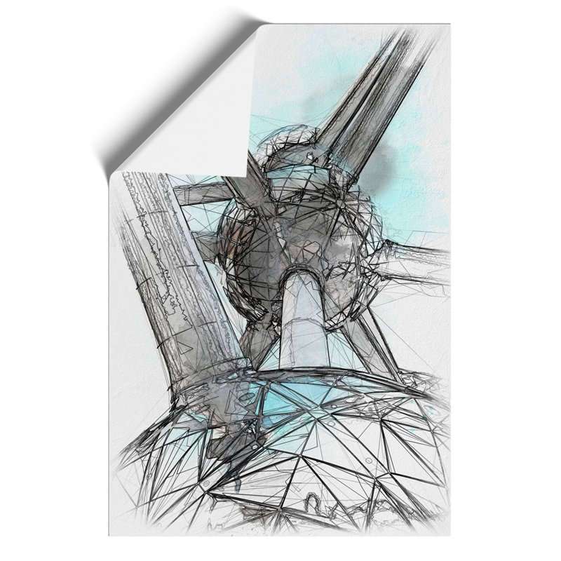 Atomium In Brussels Vol.2 - No Frame Print, 84cm H x 59cm W x 0.1cm D