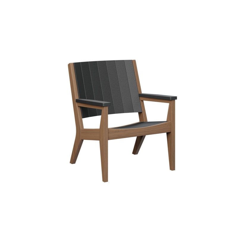 Fauteuil de conversation berlinois Berlin, Noir / acajou antique