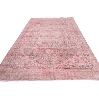 Tapis rectangulaire brun / crème / rose 5 pi 7 po x 9 pi 2 po Zeitona