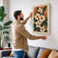 Blooms in Ochre Botanical - Wrapped Canvas-435938401-435938403