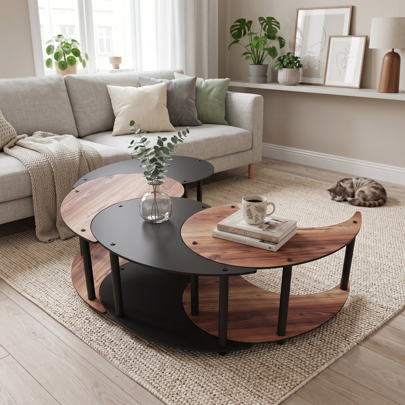 Ensemble de tables basses Zenith Modern YinYang