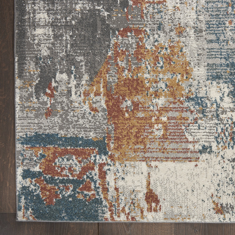 Abstract Indoor Rug, Rectangle 7'10" x 9'10"