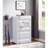 White 1-Door Chest with Container Lock